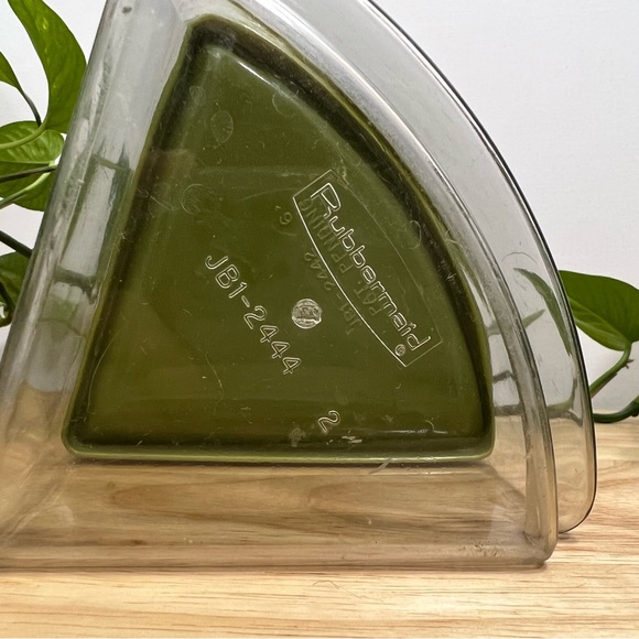 Vintage Rubbermaid Avocado Green Set of 5 Retro Food Storage Containers - Picture 6 of 6